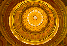 Capitol Dome, Sacramento California.  Details and color palette simplified.  2012