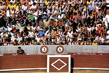 Bull Fight Crowd, Spain.  1974