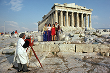 The Parthenon, Greece.  1974     (There was a plain old Polaroid camera inside the photographer's fancy red box.)